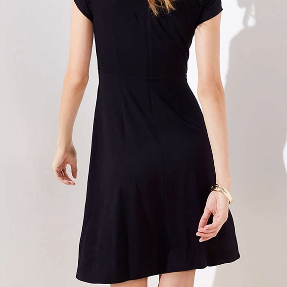 LAST CHANCE! LOFT Wrap Dress NWT Black XS - Picture 5 of 6